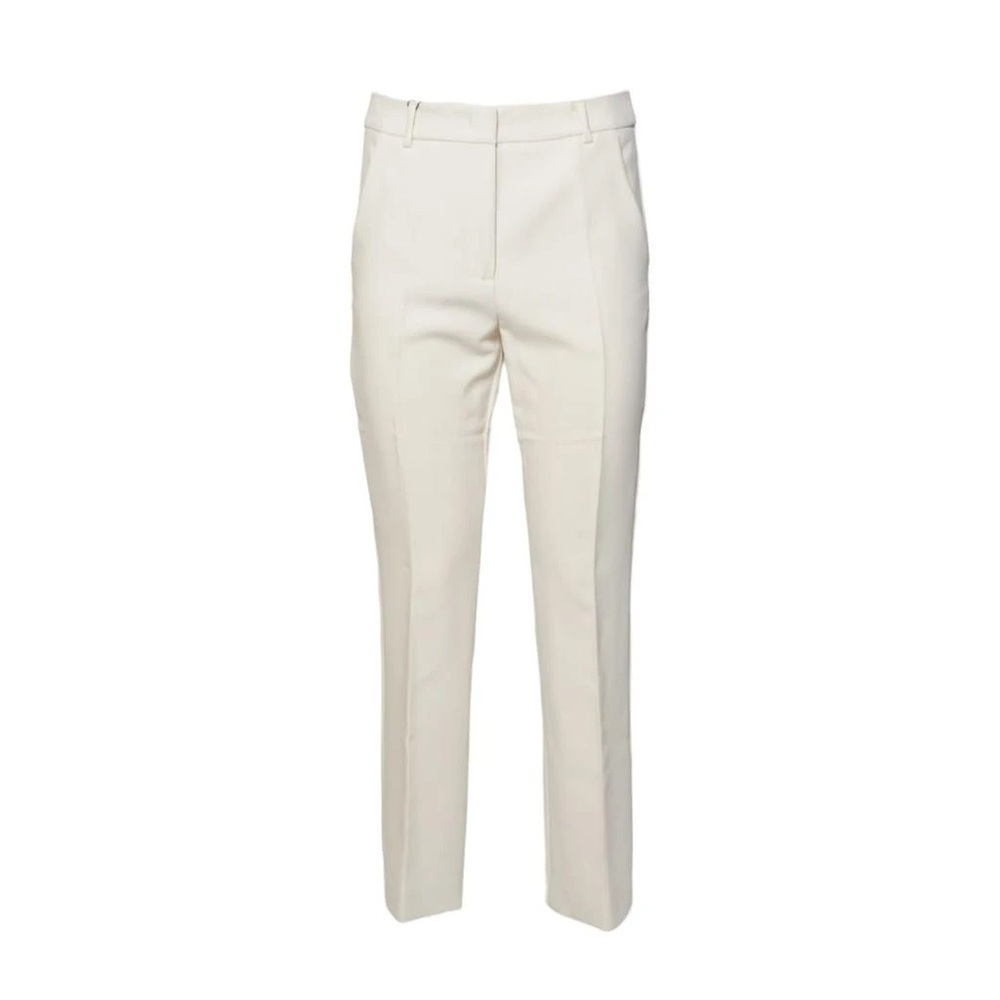 MaxMara Cream Cigarette Women's Trousers